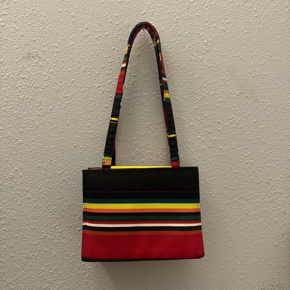 Vintage Multi Color Striped Purse